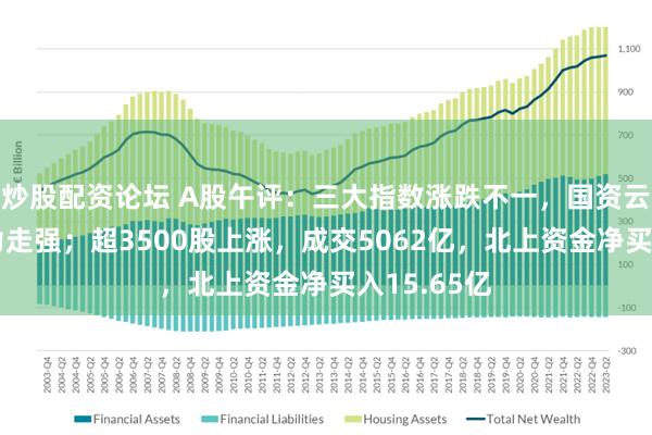 炒股配资论坛 A股午评：三大指数涨跌不一，国资云概念、算力走强；超3500股上涨，成交5062亿，北上资金净买入15.65亿