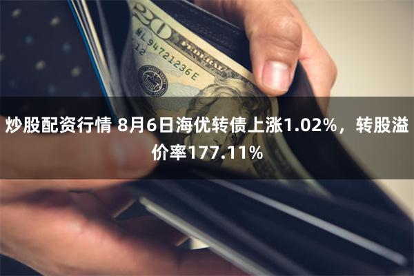 炒股配资行情 8月6日海优转债上涨1.02%，转股溢价率177.11%