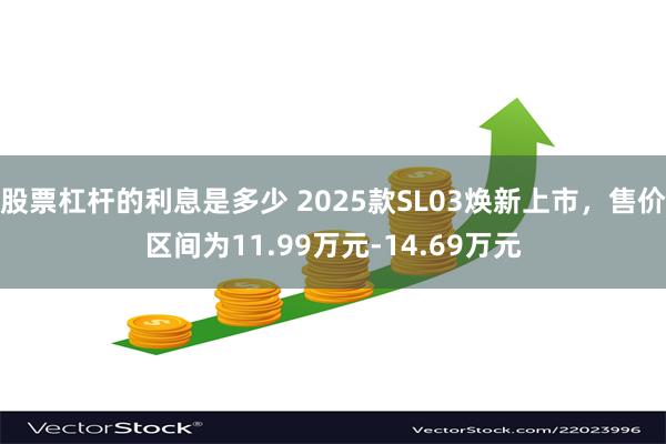 股票杠杆的利息是多少 2025款SL03焕新上市，售价区间为11.99万元-14.69万元